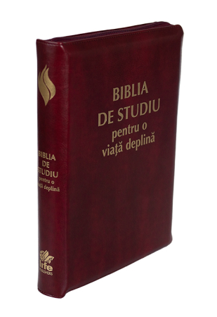 Biblia de studiu pentru o viata deplina, coperta visinie [3]