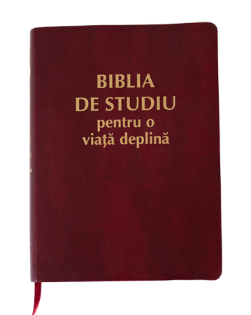 Biblia de studiu pentru o viata deplina, coperta visinie [1]