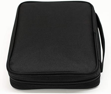 Black nylon with silkscreened grey cross [3]