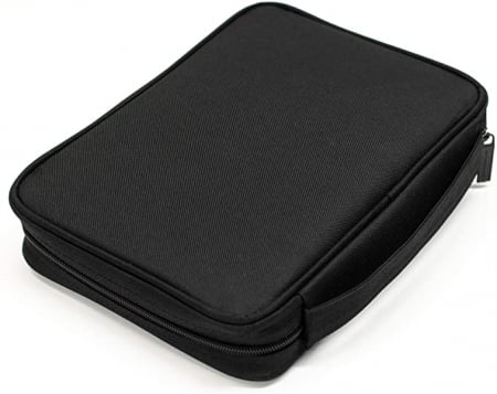 Black nylon with silkscreened grey cross [1]
