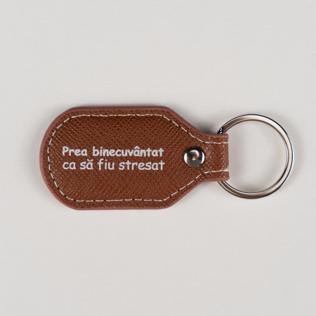 Breloc piele - prea binecuvantat [1]