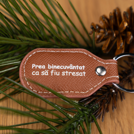 Breloc piele - prea binecuvantat [2]