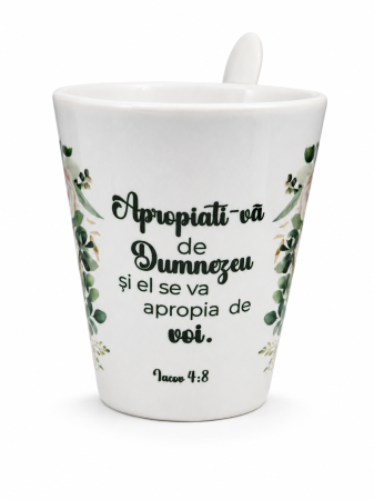 Cadouri Gramma.ro - Cana cu lingurita - Apropiati-va de Dumnezeu... - Gramma.ro