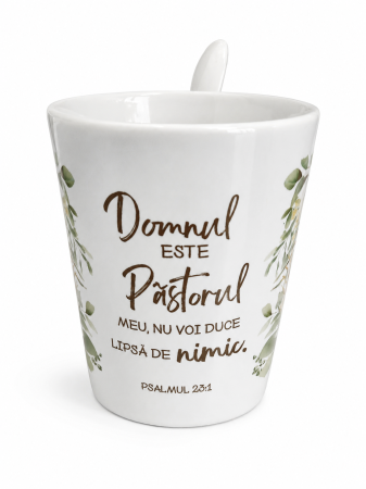 Cadouri Gramma.ro - Cana cu lingurita - Domnul este Pastorul meu... - Gramma.ro