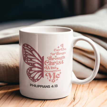 Cana din ceramica - I can do all things through Christ [1]