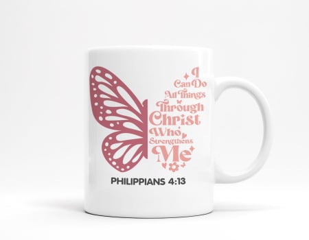 Editura Gramma.ro - Cana din ceramica - I can do all things through Christ