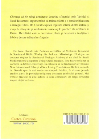 Chemati sa fie sfinti. O perspectiva biblica [1]
