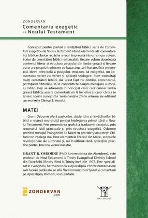 Comentariu exegetic al Noului Testament. Matei [1]