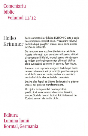 Epistolele catre corinteni, comentariu biblic, vol. 11/12 [1]