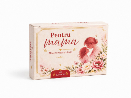 Set de carduri - Cutie - 50 de versete si 50 de citate pentru mama