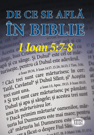 Carti - De ce se află în Biblie 1 Ioan 5:7-8