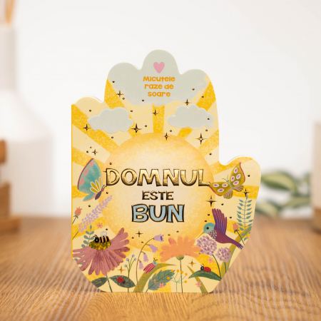 Cartonate (board) - Domnul este bun - cărticică în formă de mână în rugăciune