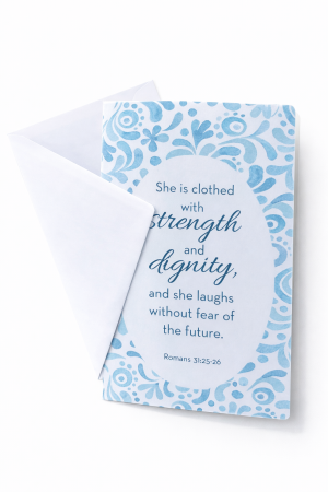 Felicitare - Felicitare - She is clothed with strength and dignity