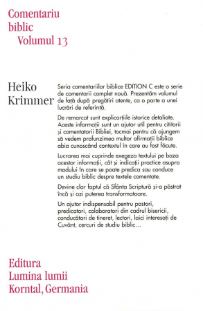 Epistola catre galateni, comentariu biblic, vol. 13 [1]