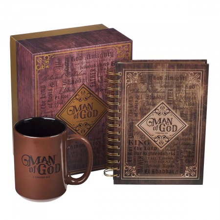 Set cadou - Man of God - Journal & Mug