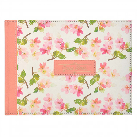 Jurnale - Floral Medium Pink Faux Leather