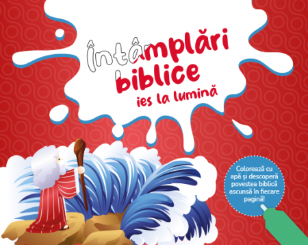Jocuri si activitati educative - Intamplari biblice ies la lumina - carte de colorat cu apa