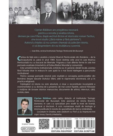 Istoria Bisericii Penticostale din Romania (1922-1989). Institutie si harisme [1]