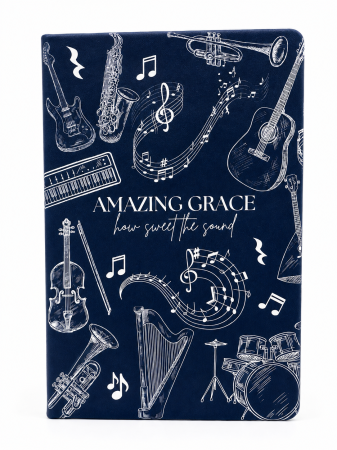 Cadouri - Jurnal A5 - Amazing grace - albastru inchis