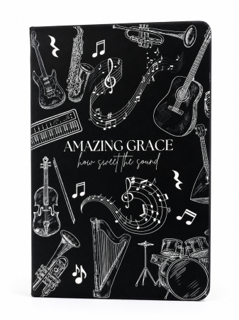 Cadouri - Jurnal A5 - Amazing grace - negru