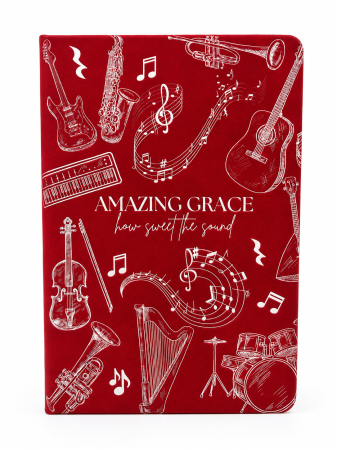 Cadouri - Jurnal A5 - Amazing grace - rosu