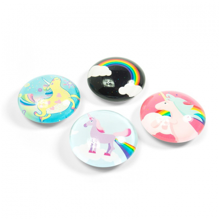 Foarte puternici - Set 4 magneti Unicorn