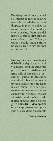 Mama Urs - apologetica - Nu-i lasa sa creada minciunile culturii din jur [3]