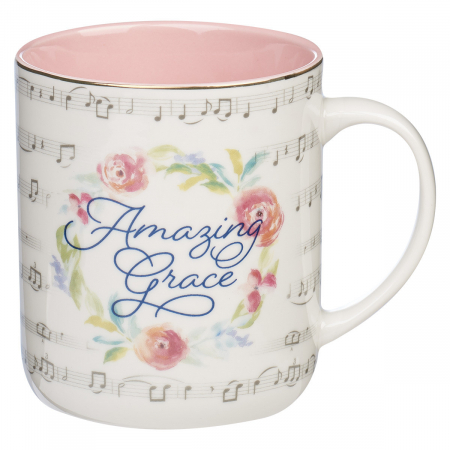 Amazing Grace Floral Wreath Coffee Mug [0]