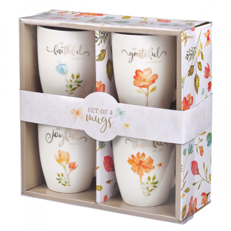 Set cadou - Grateful collection - set of 4 mugs