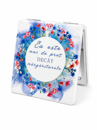 Oglinzi de poseta - Oglinda dubla magnetica - Ea este mai de pret decat margaritarele!