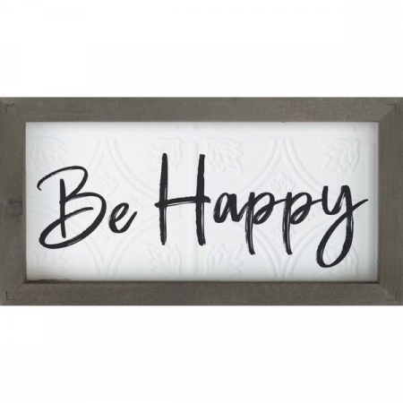 Tablouri din lemn - Be happy
