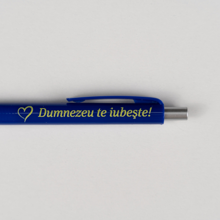 Cadouri - Pix plastic - albastru - Dumnezeu te iubește