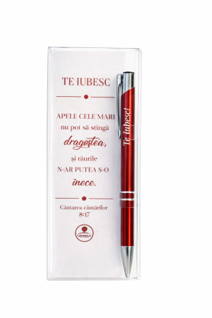 Pix+Semn de carte - Pix+semn de carte - te iubesc (alb)