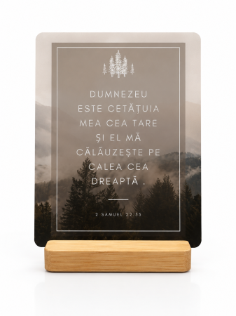 Placheta - Placheta - Dumnezeu este cetatuia mea - Gramma.ro