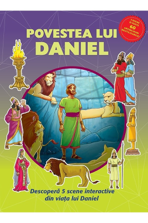 Carti - Povestea lui Daniel - carte cu abțibilduri reutilizabile