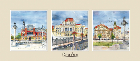Suvenir - Tablou triptic Oradea
