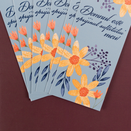 Semn de carte -  Domnul este sprijinul sufletului meu - (10 buc) [1]