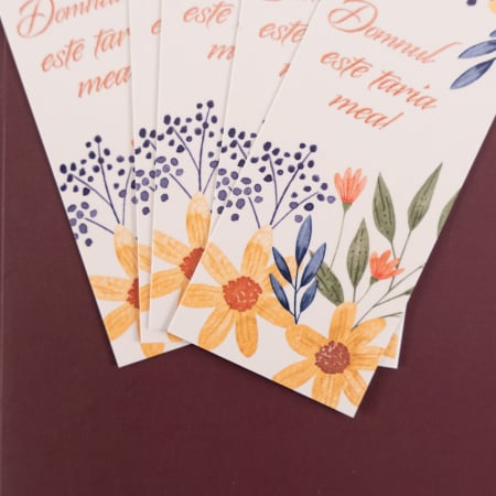 Semn de carte -  Domnul este taria mea - (10 buc) [1]