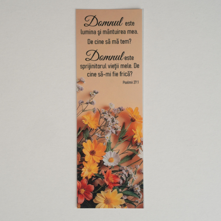 Semne de carte - Semn de carte -  Domnul este lumina si mântuirea mea