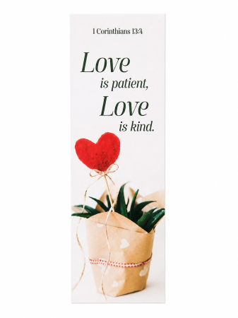 Cadouri Gramma.ro - Semn de carte - Love is patient, Love is kind. - Gramma.ro