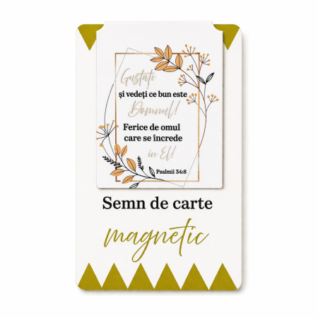 Semne de carte - Semn de carte magnetic - Gustati si vedeti ce bun este Domnul!