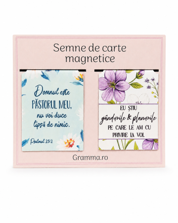Semn de carte magnetic - Semne de carte magnetice - Domnul este Pastorul meu... Eu stiu gandurile... - Gramma.ro