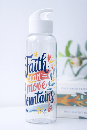 Sticla apa plastic - Faith can move mountains [1]
