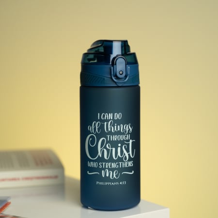 Editura Gramma.ro - Sticla din tritan - I can do all - Navy