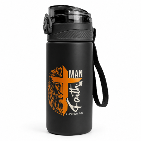 Sticle apa - Sticla din tritan - Man of faith