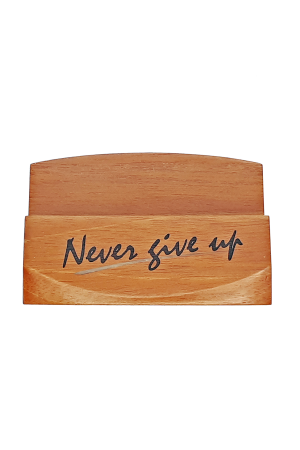 Suport pentru cărți de vizită - Never give up - GBC05-399 [1]