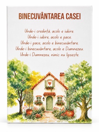 Tablouri - Tablou canvas - Binecuvantarea casei