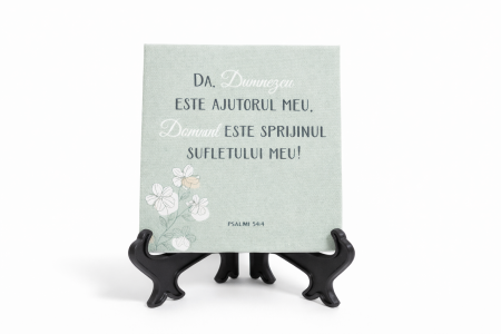 Tablouri - Tablou canvas cu suport (100x100 mm) - Da, Dumnezeu