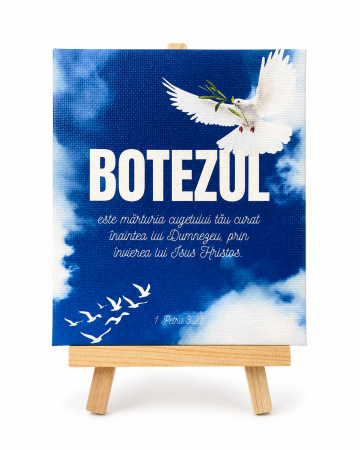 Tablouri - Tablou canvas cu suport din lemn (120x100mm) - Botezul