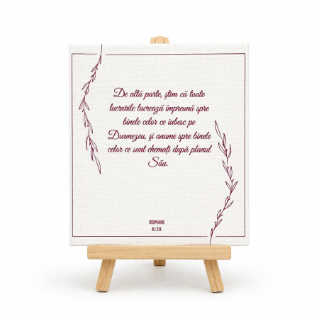 Cadouri - Tablou canvas cu suport din lemn(120x100mm) - De alta parte..